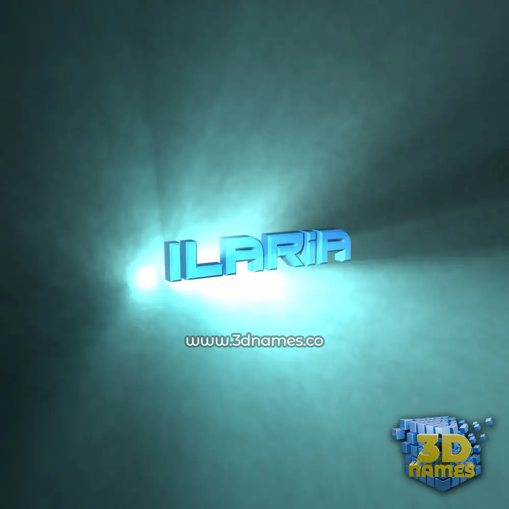 ilaria in Light Shine style - 3D name wallpaper