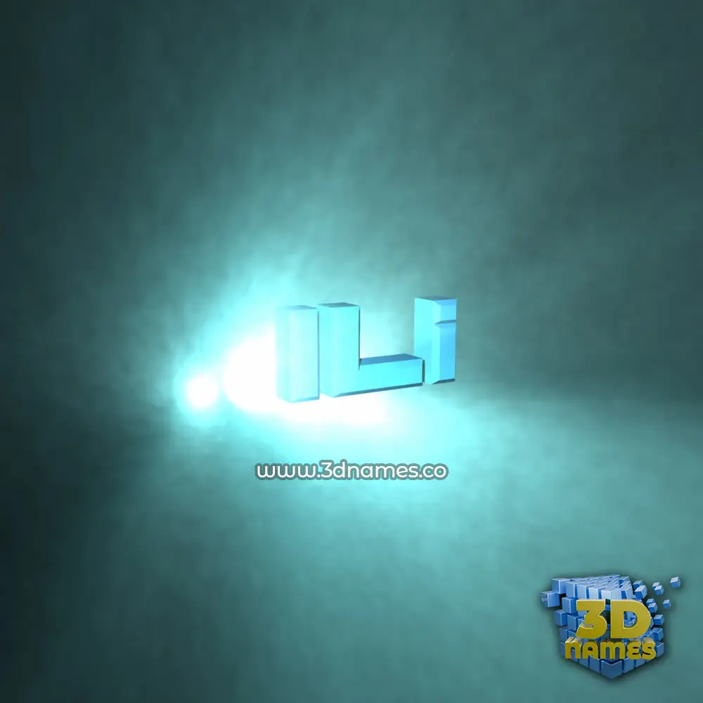 ili in Light Shine style - 3D name wallpaper
