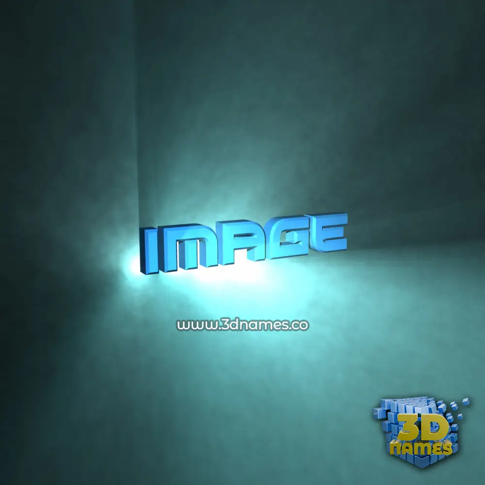 image in Light Shine style - 3D name wallpaper