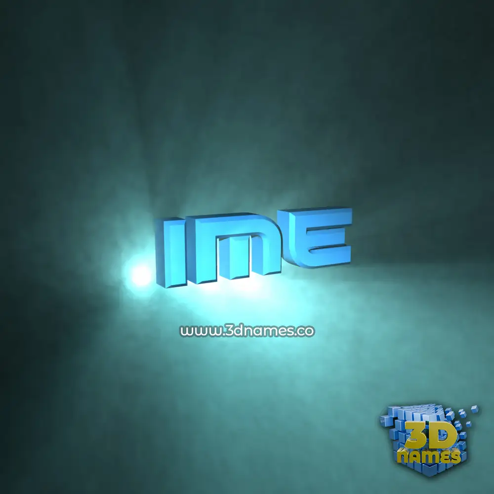 ime in Light Shine style - 3D name wallpaper