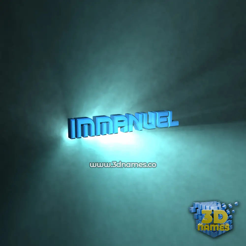 immanuel in Light Shine style - 3D name wallpaper
