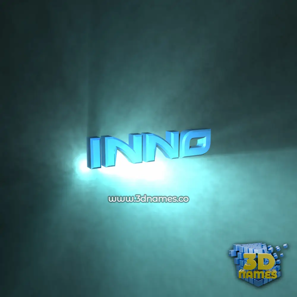 inno in Light Shine style - 3D name wallpaper