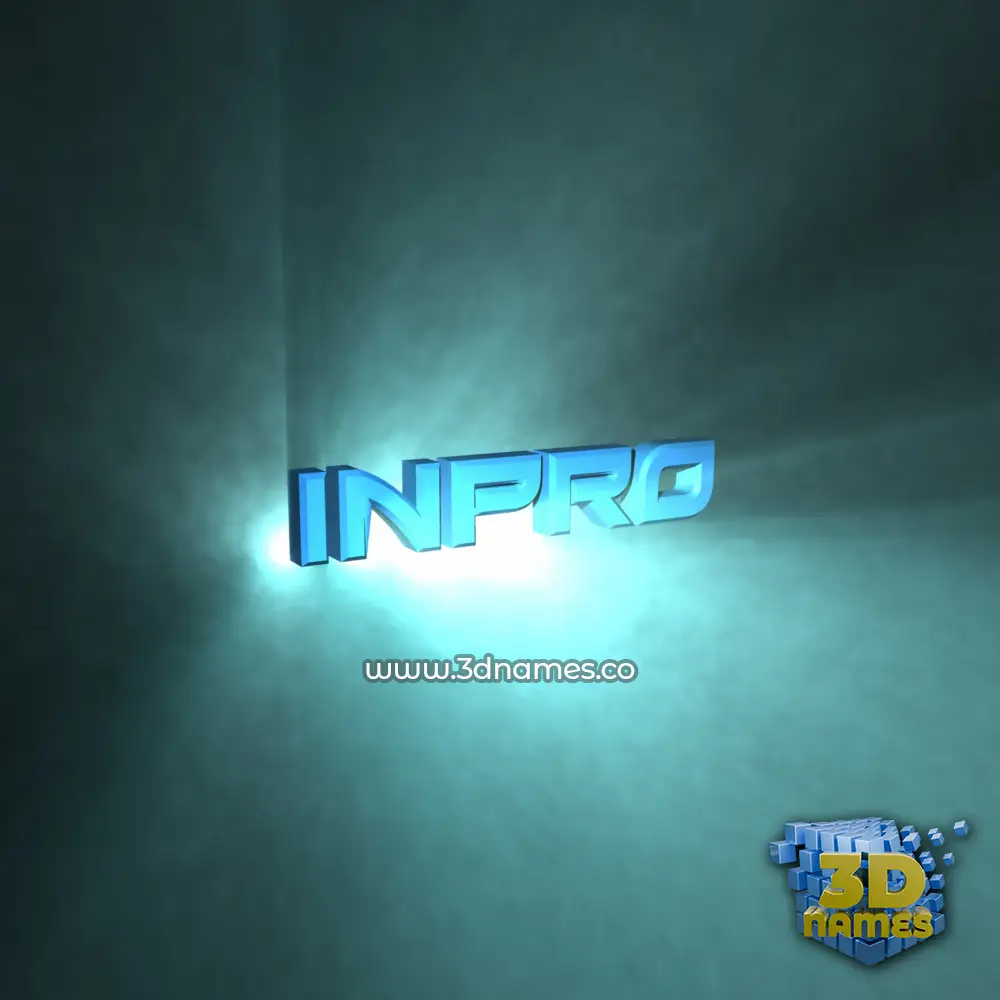 inpro in Light Shine style - 3D name wallpaper