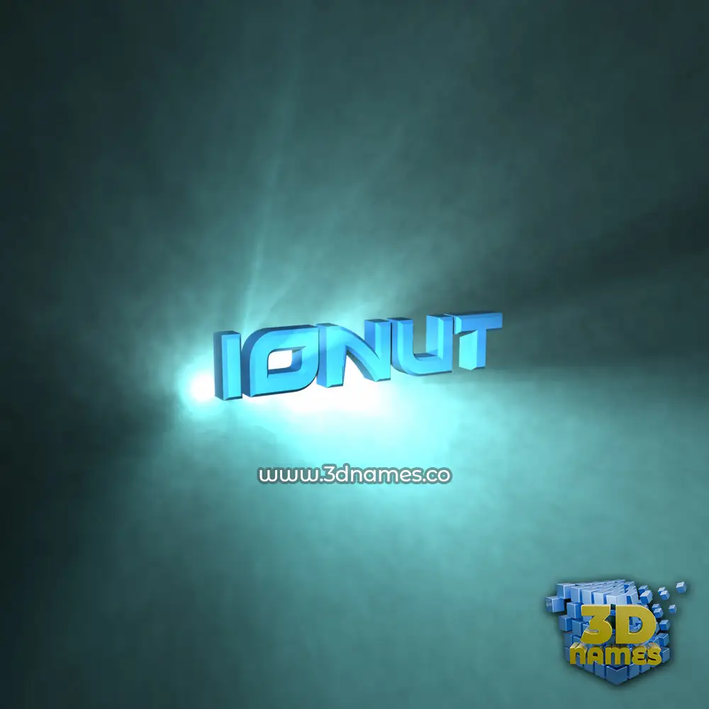 ionut in Light Shine style - 3D name wallpaper