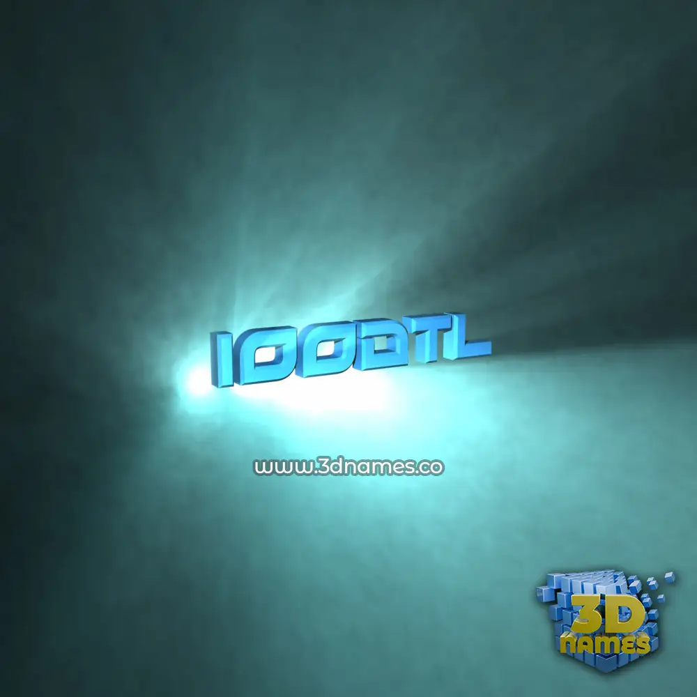 ioodtl in Light Shine style - 3D name wallpaper