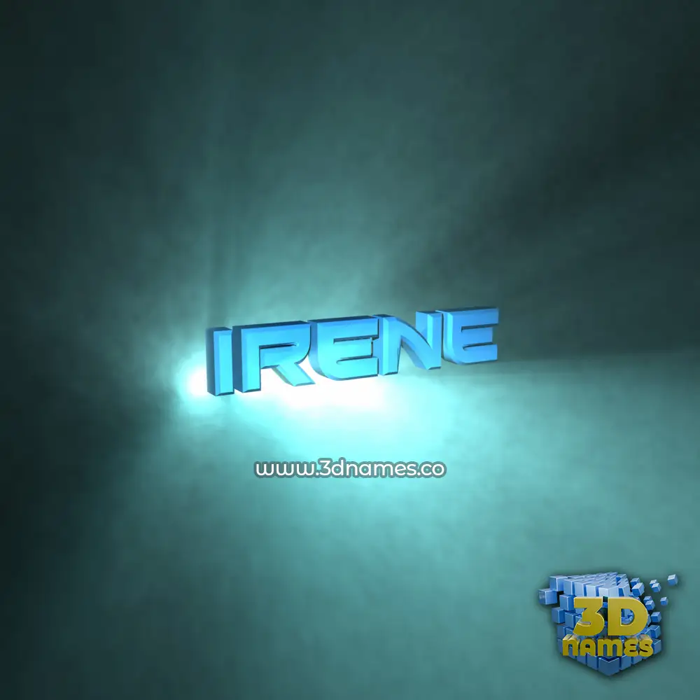 irene in Light Shine style - 3D name wallpaper