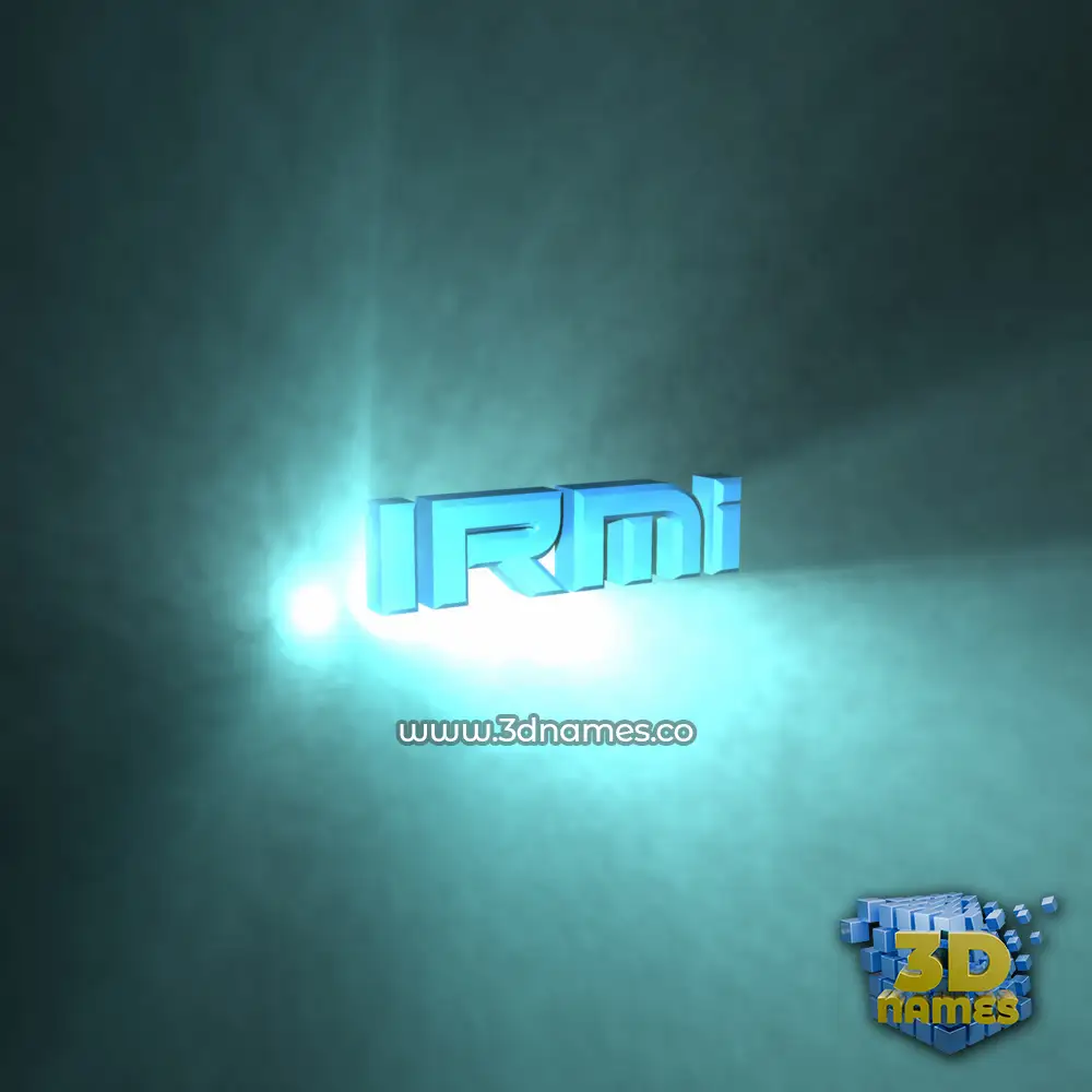 irmi in Light Shine style - 3D name wallpaper