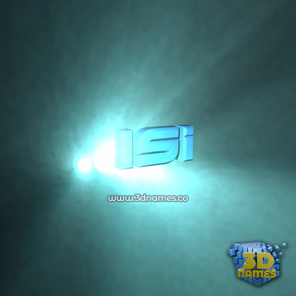 isi in Light Shine style - 3D name wallpaper