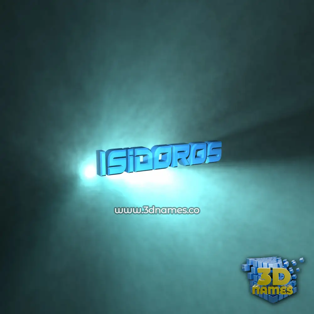 isidoros in Light Shine style - 3D name wallpaper