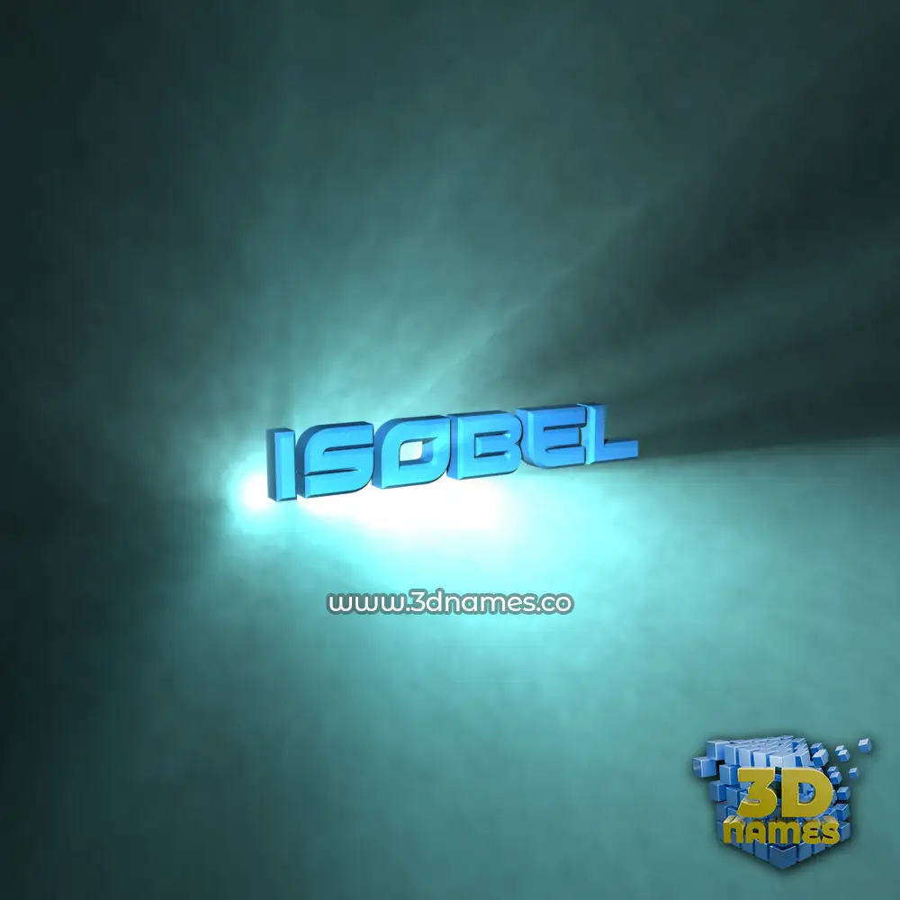isobel in Light Shine style - 3D name wallpaper