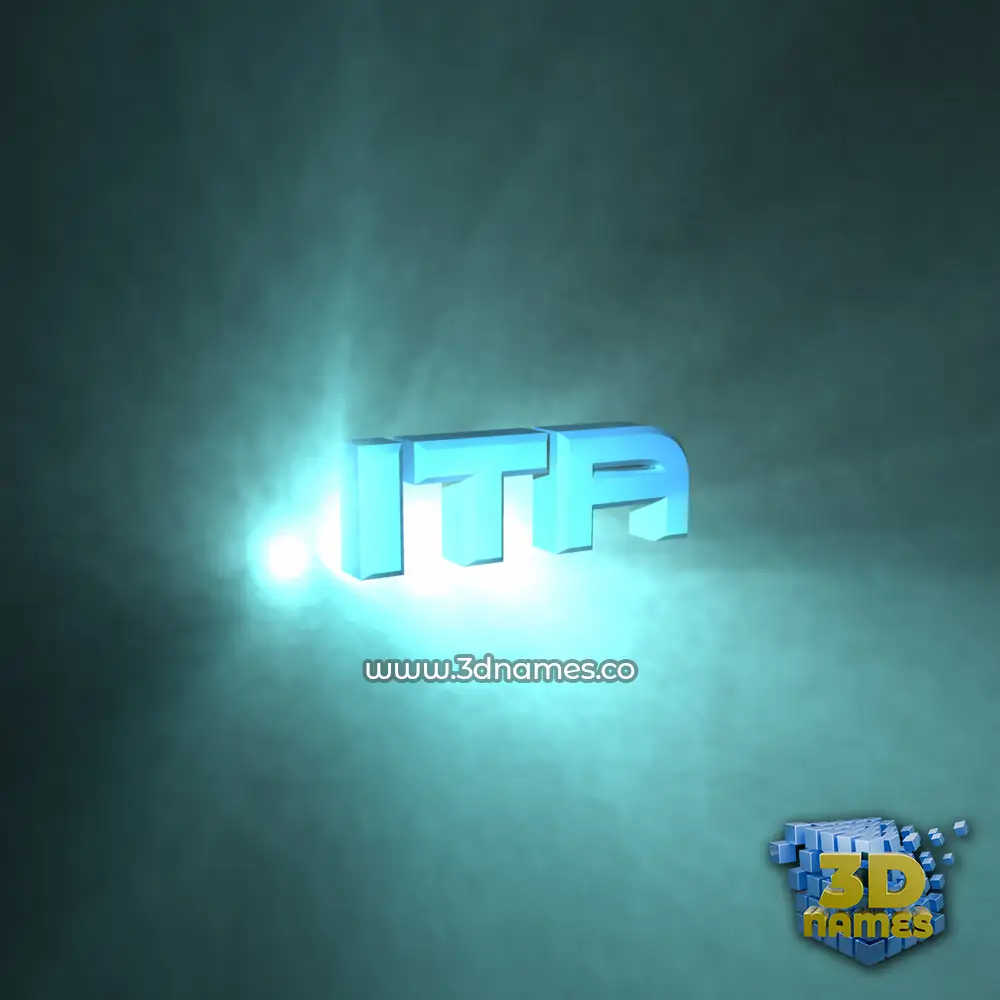 ita in Light Shine style - 3D name wallpaper