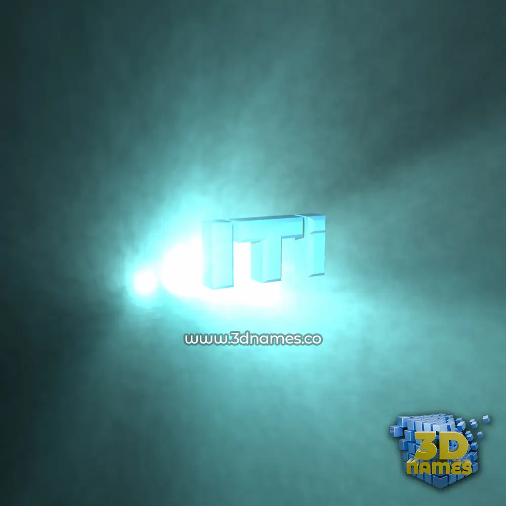 iti in Light Shine style - 3D name wallpaper