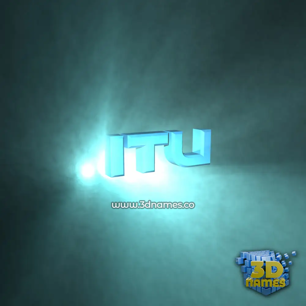 itu in Light Shine style - 3D name wallpaper