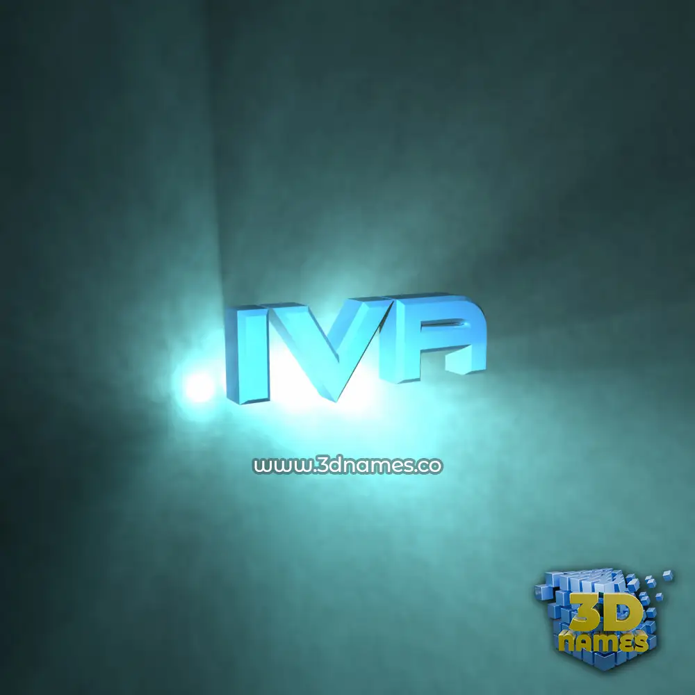 iva in Light Shine style - 3D name wallpaper