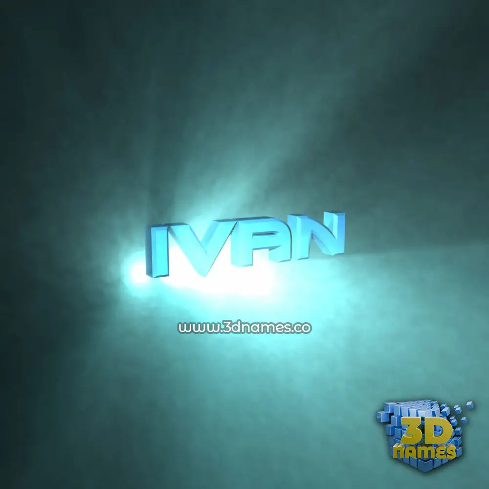 ivan in Light Shine style - 3D name wallpaper