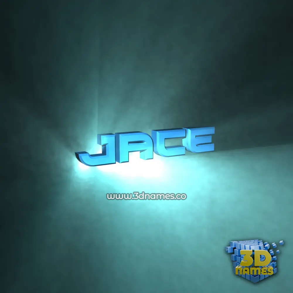 jace in Light Shine style - 3D name wallpaper