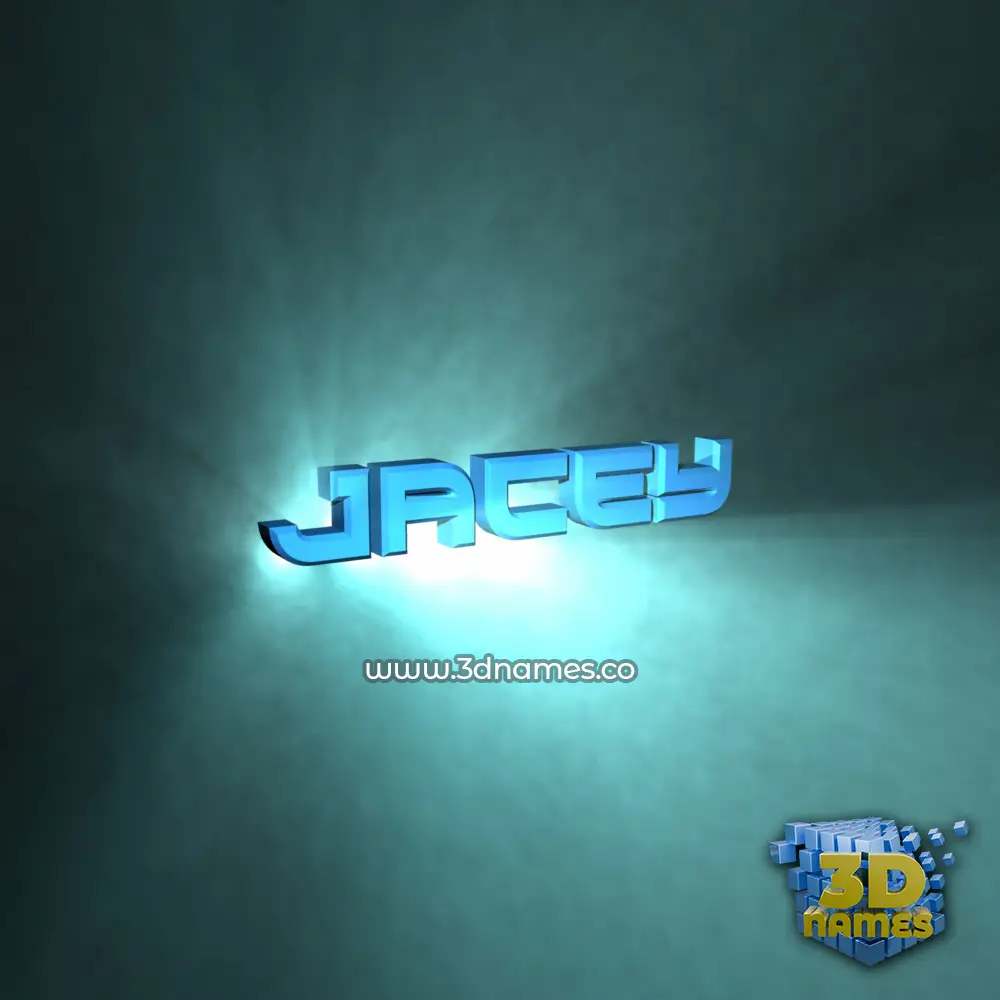 jacey in Light Shine style - 3D name wallpaper