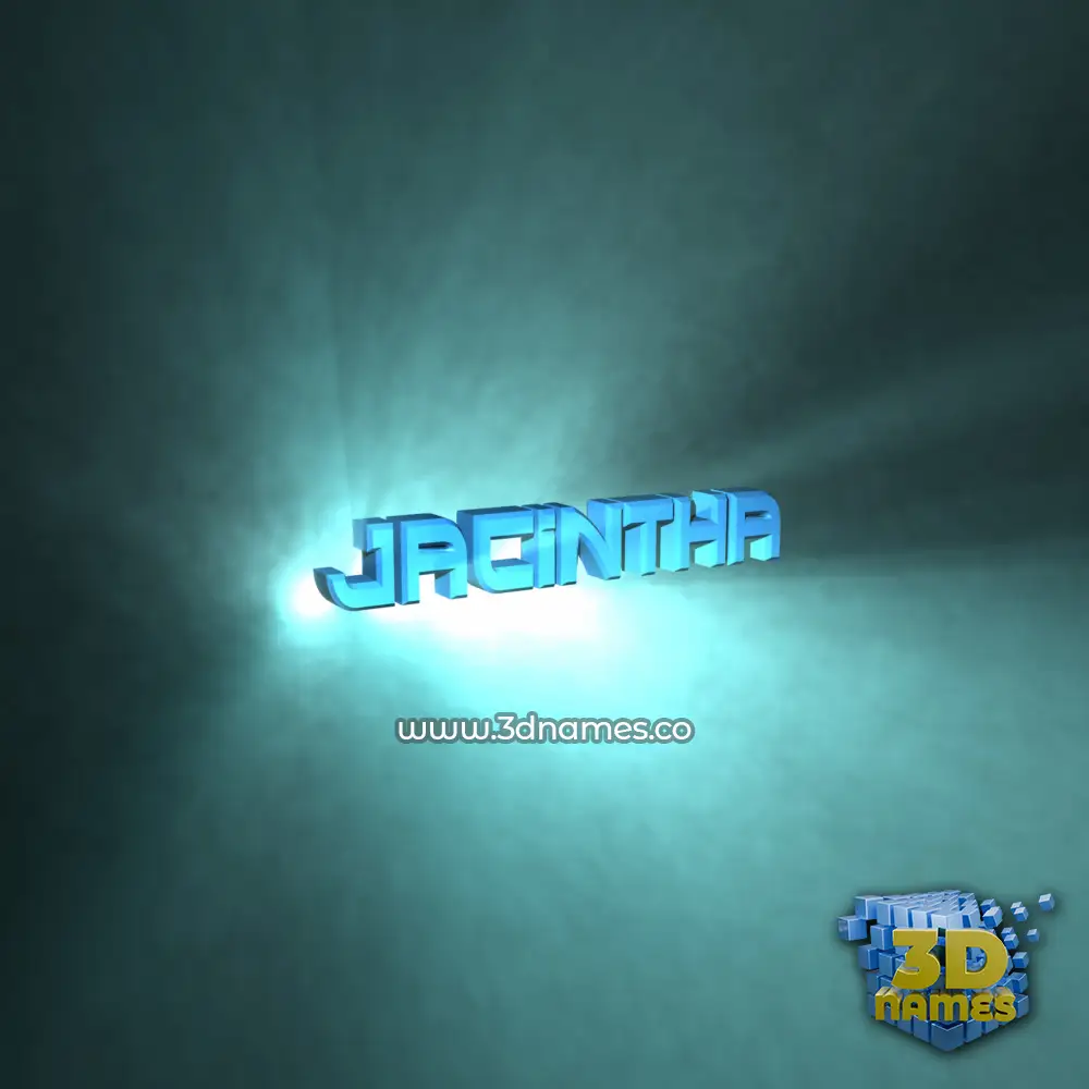 jacintha in Light Shine style - 3D name wallpaper