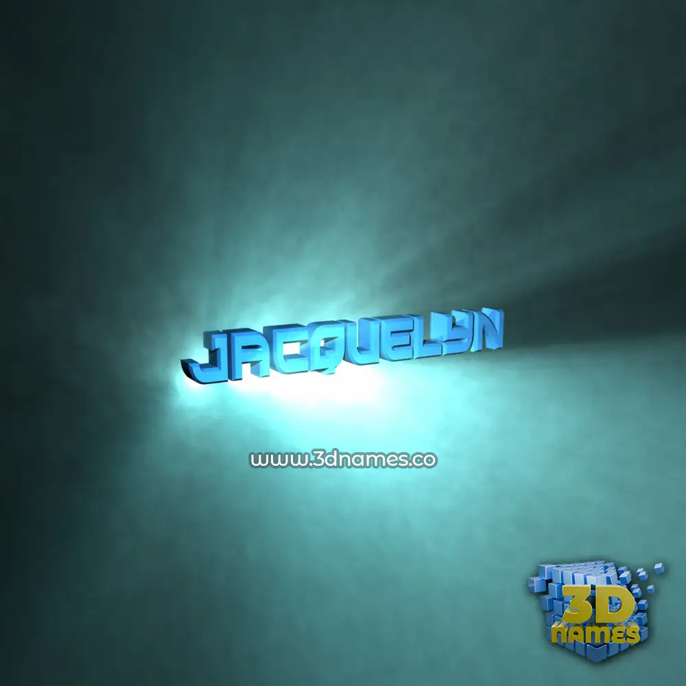 jacquelyn in Light Shine style - 3D name wallpaper