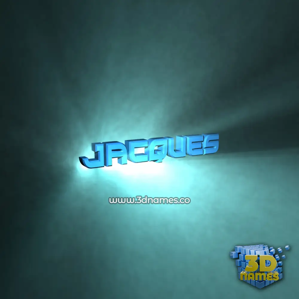 jacques in Light Shine style - 3D name wallpaper