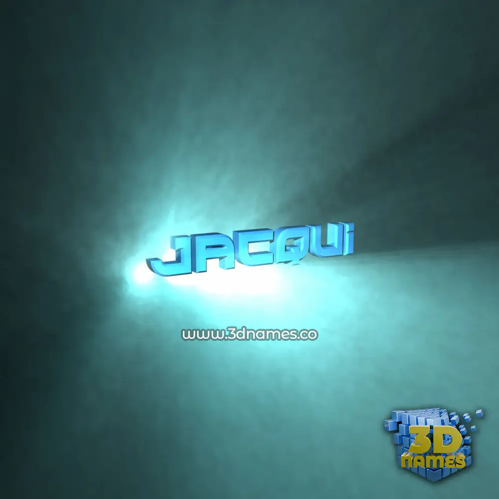 jacqui in Light Shine style - 3D name wallpaper