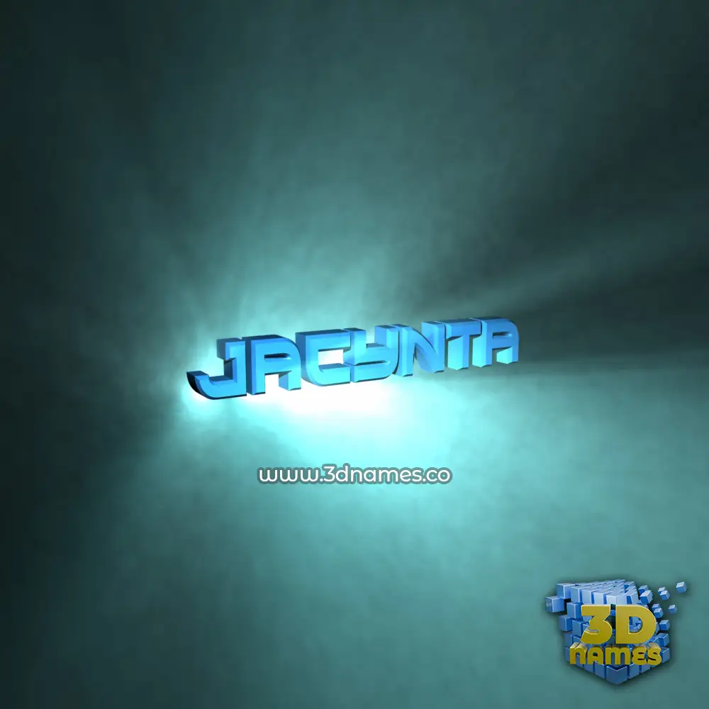 jacynta in Light Shine style - 3D name wallpaper