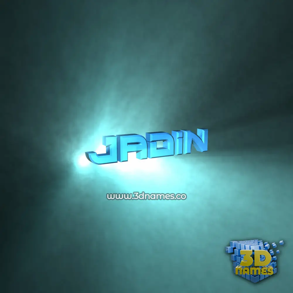 jadin in Light Shine style - 3D name wallpaper
