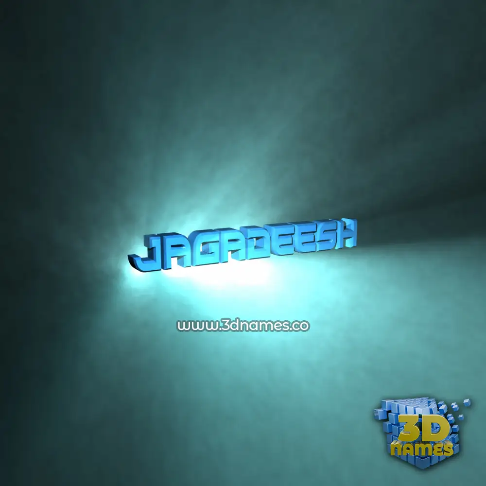 jagadeesh in Light Shine style - 3D name wallpaper