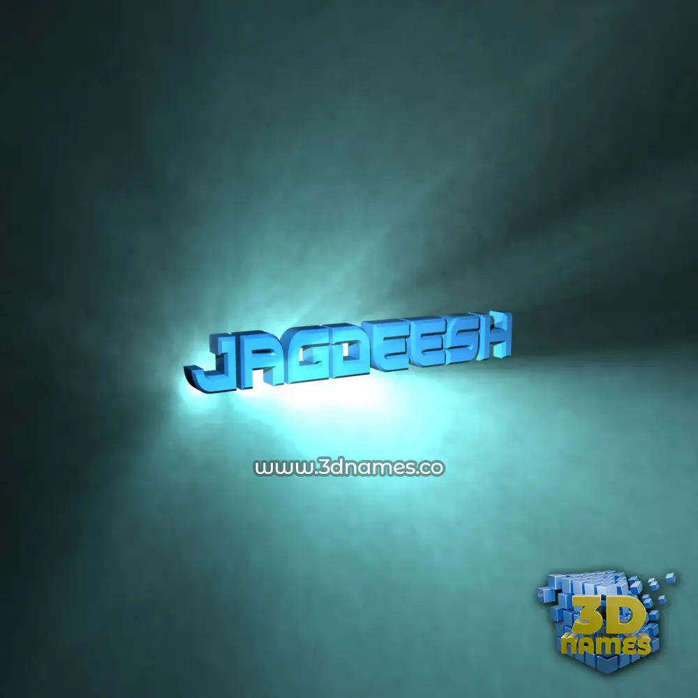 jagdeesh in Light Shine style - 3D name wallpaper