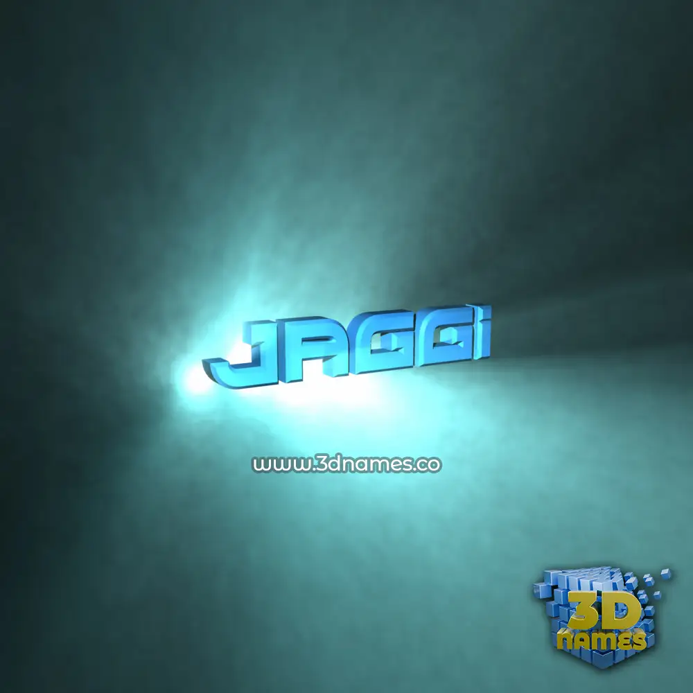 jaggi in Light Shine style - 3D name wallpaper