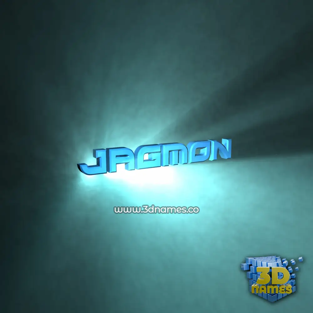jagmon in Light Shine style - 3D name wallpaper