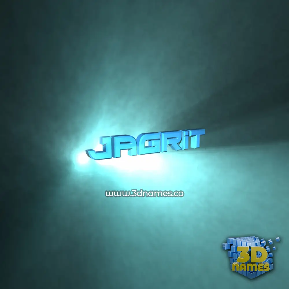 jagrit in Light Shine style - 3D name wallpaper