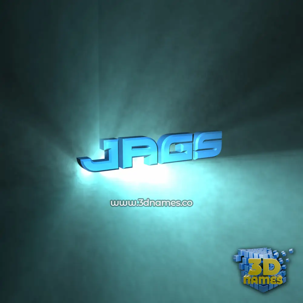 jags in Light Shine style - 3D name wallpaper