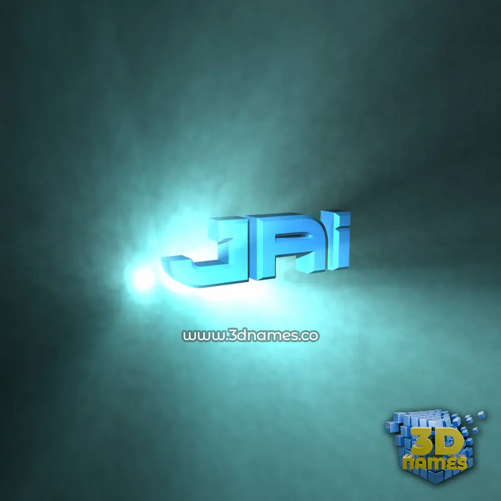jai in Light Shine style - 3D name wallpaper