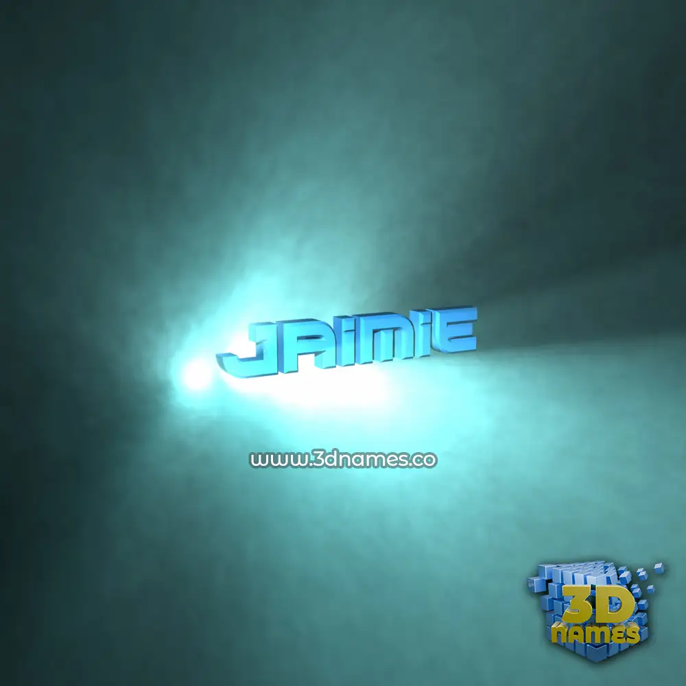 jaimie in Light Shine style - 3D name wallpaper