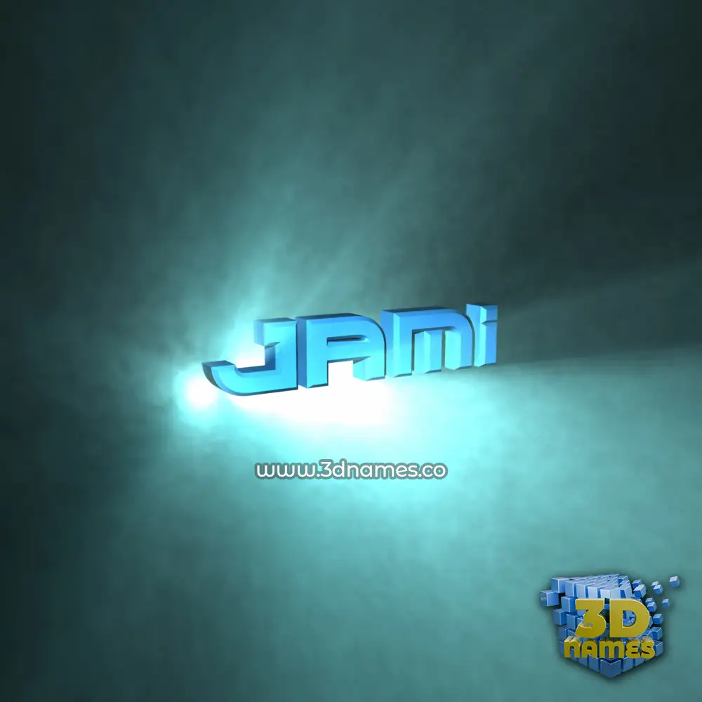 jami in Light Shine style - 3D name wallpaper