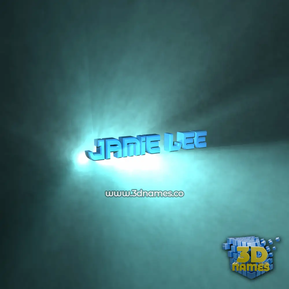 jamie lee in Light Shine style - 3D name wallpaper