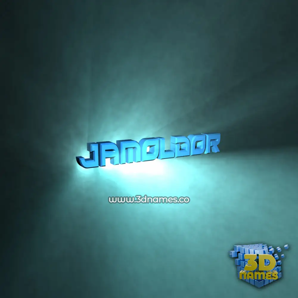 jamoldor in Light Shine style - 3D name wallpaper
