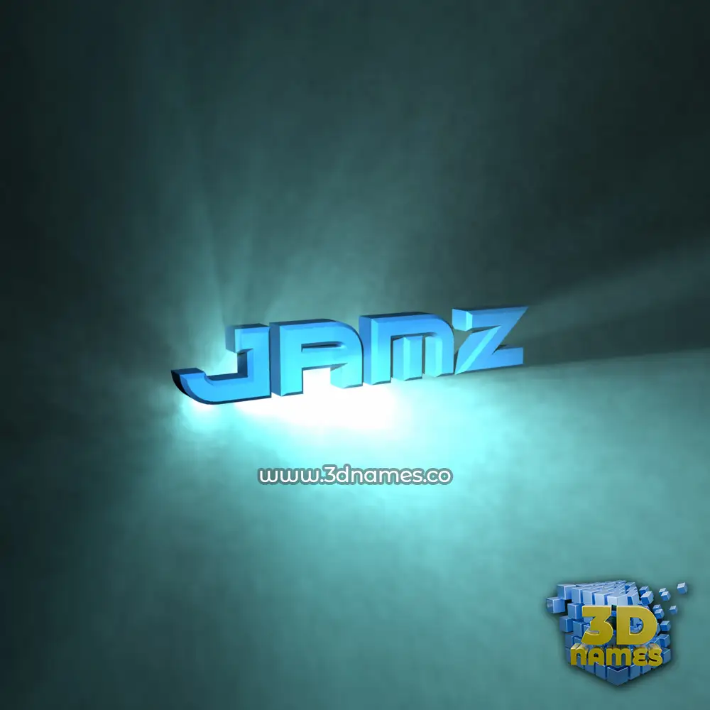 jamz in Light Shine style - 3D name wallpaper