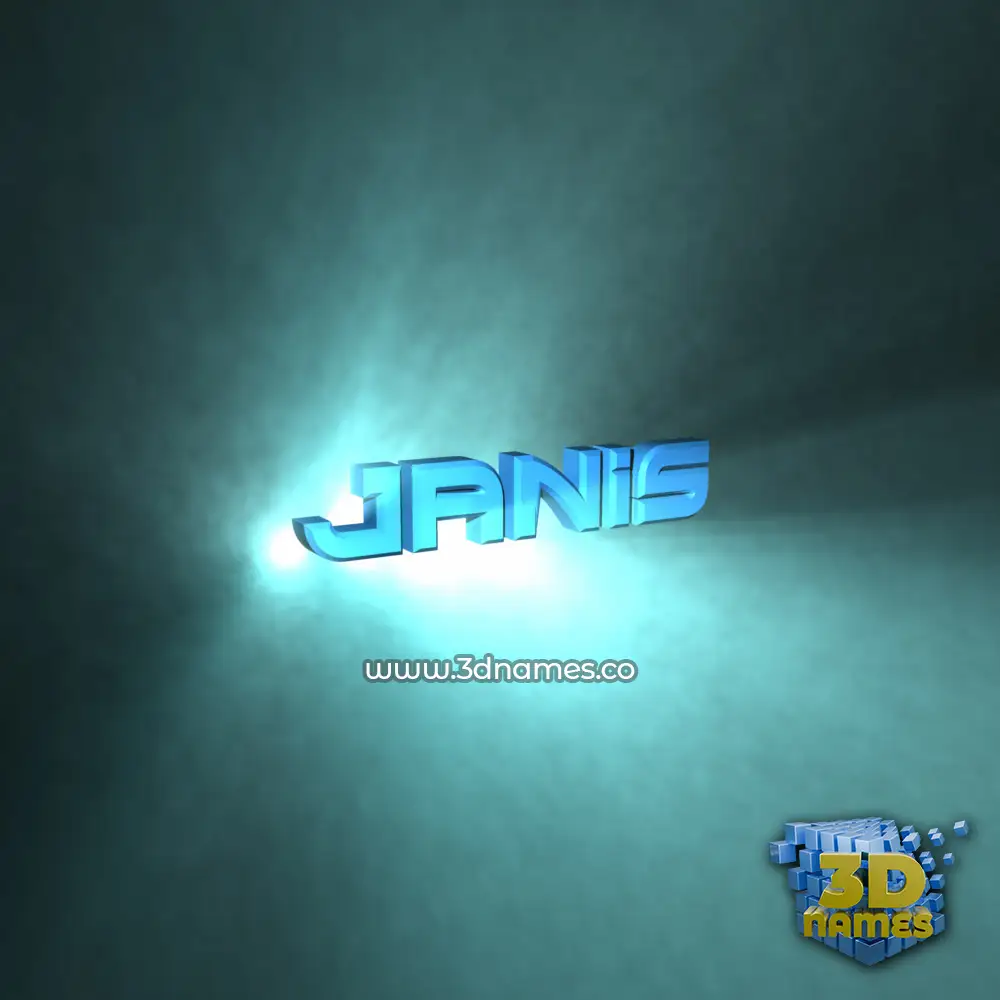 janis in Light Shine style - 3D name wallpaper