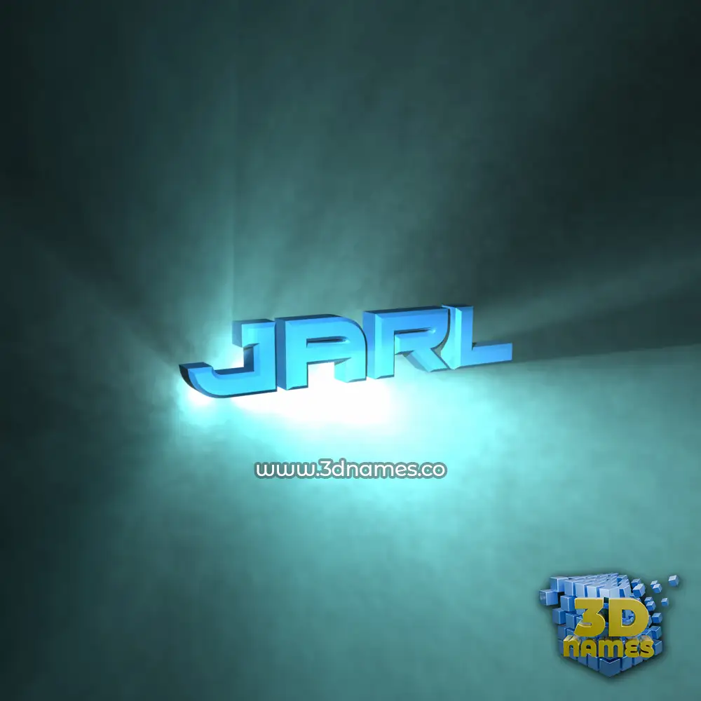 jarl in Light Shine style - 3D name wallpaper