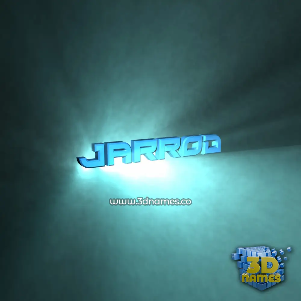 jarrod in Light Shine style - 3D name wallpaper