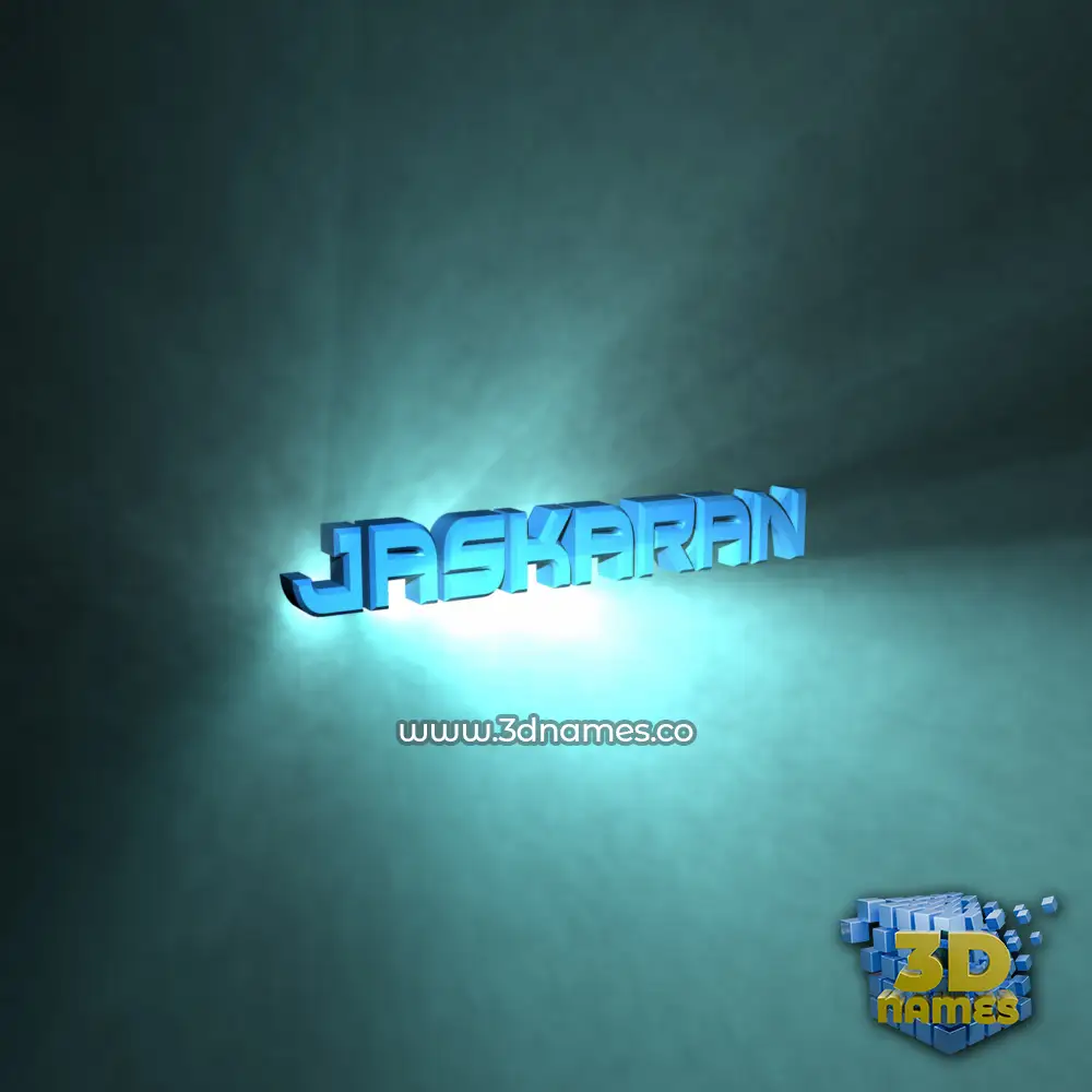 jaskaran in Light Shine style - 3D name wallpaper