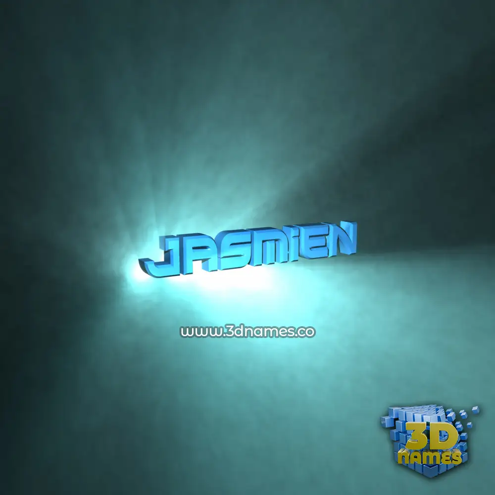 jasmien in Light Shine style - 3D name wallpaper