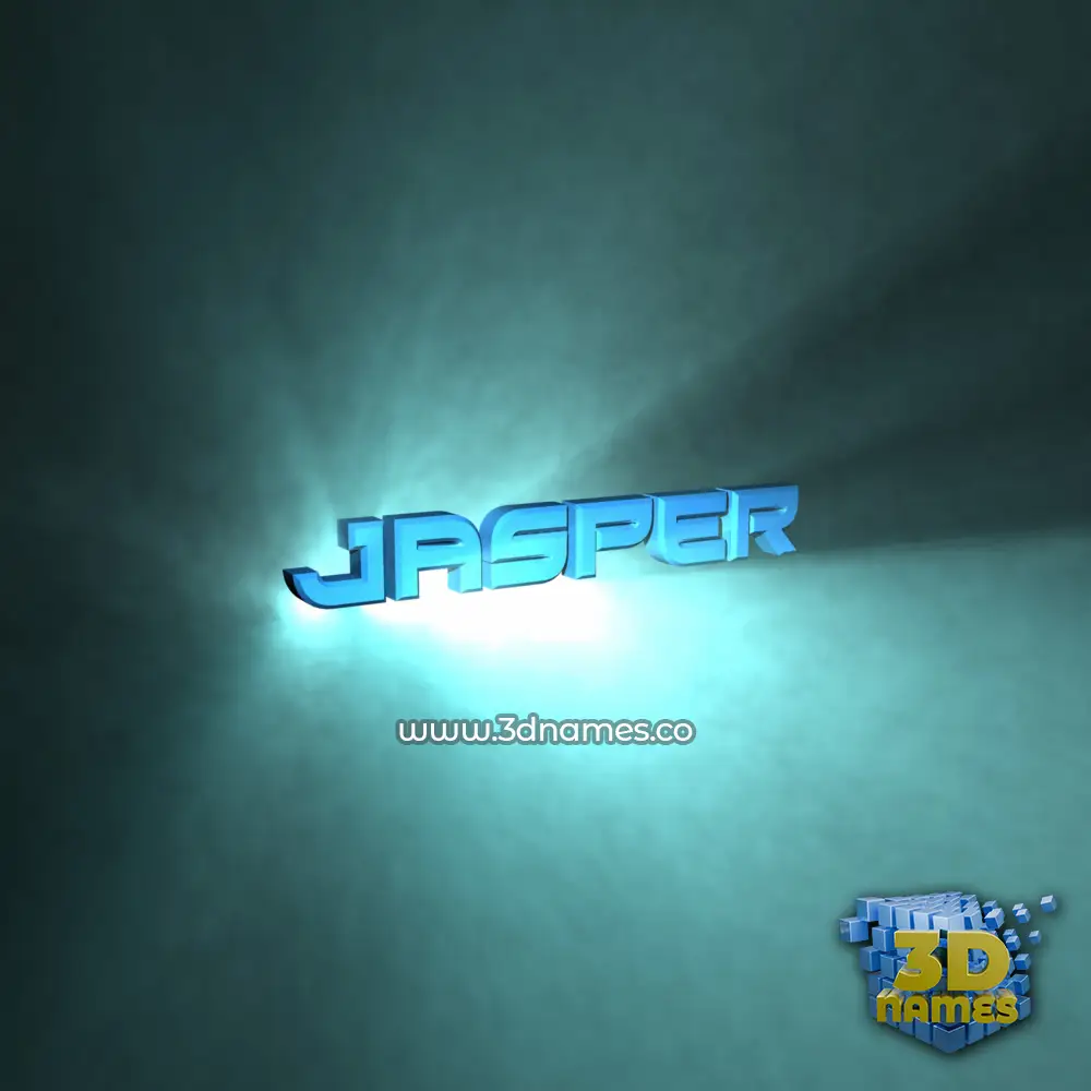 jasper in Light Shine style - 3D name wallpaper