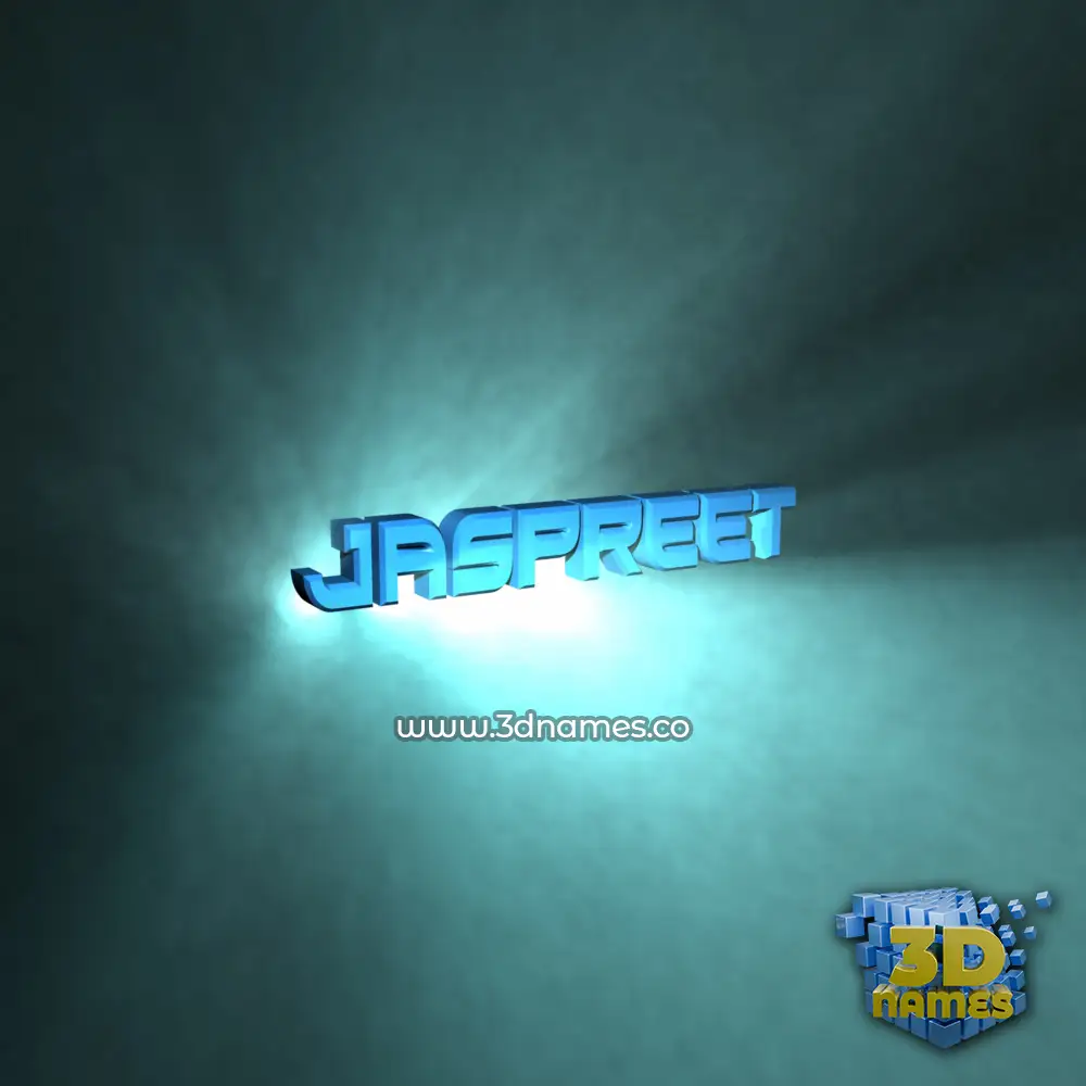 jaspreet in Light Shine style - 3D name wallpaper