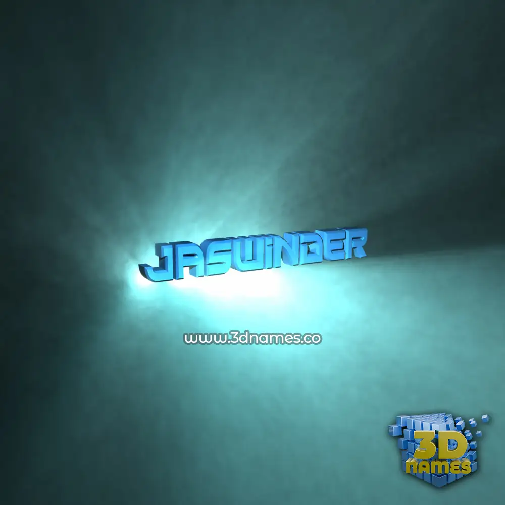 jaswinder in Light Shine style - 3D name wallpaper