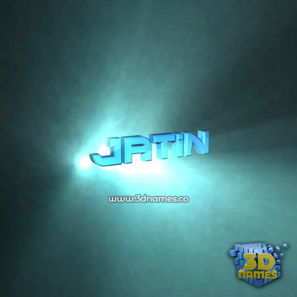 jatin in Light Shine style - 3D name wallpaper