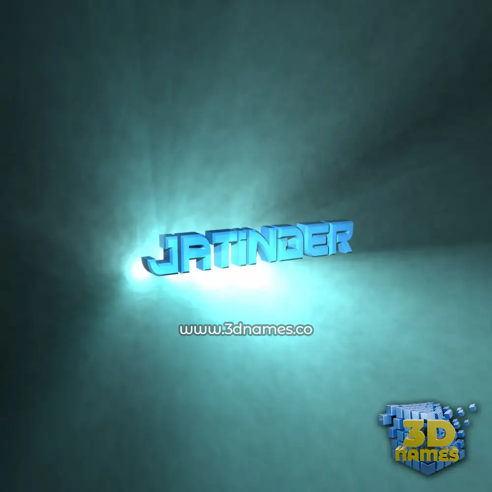 jatinder in Light Shine style - 3D name wallpaper