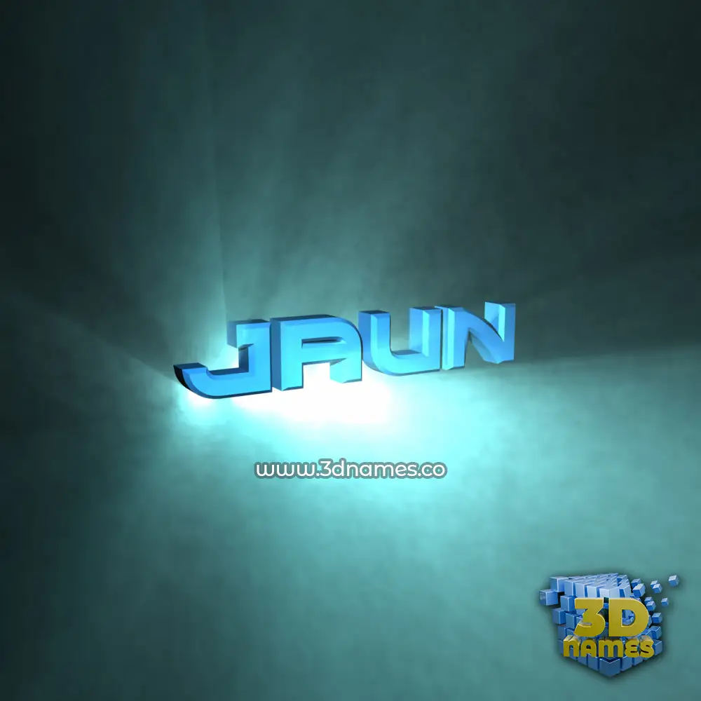 jaun in Light Shine style - 3D name wallpaper